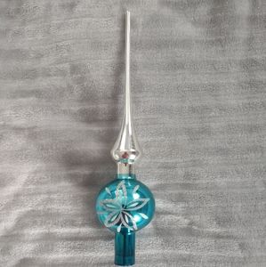 Vintage Glass Christmas Tree Topper